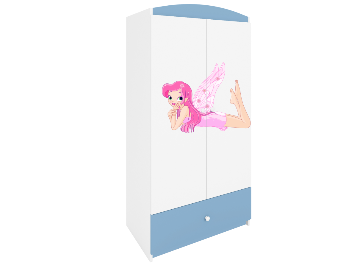 Kocot kids Dětská skříň Babydreams 90 cm víla s křídly modrá - Obrázek 2