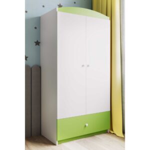 Kocot kids Dětská skříň Babydreams 90 cm zelená