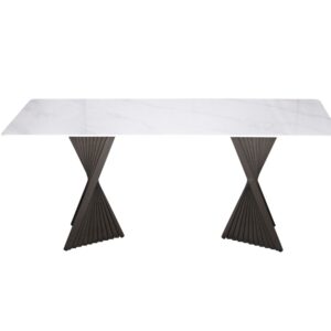LivinHill Jídelní stůl Modig M17 180 cm grafit/mramor