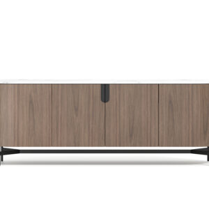 LivinHill Komoda Silario 220 cm ořech/mramor
