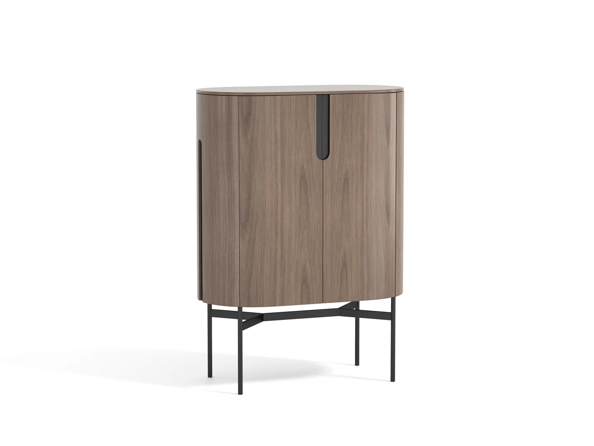 LivinHill Komoda Silario 95 cm ořech/mramor - Obrázek 2