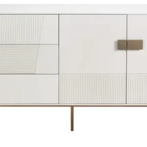LivinHill Komoda Stilig ST102A 160 cm bílá/zlatá