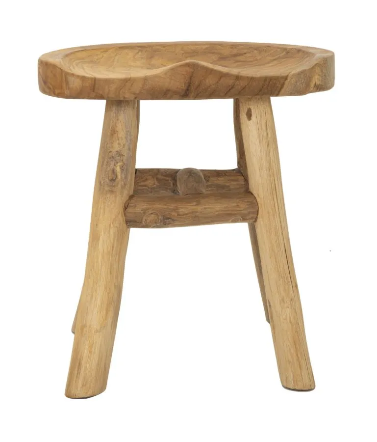 Mauro Ferretti Stolička Teak 42 cm z masivu hnědá - Obrázek 2
