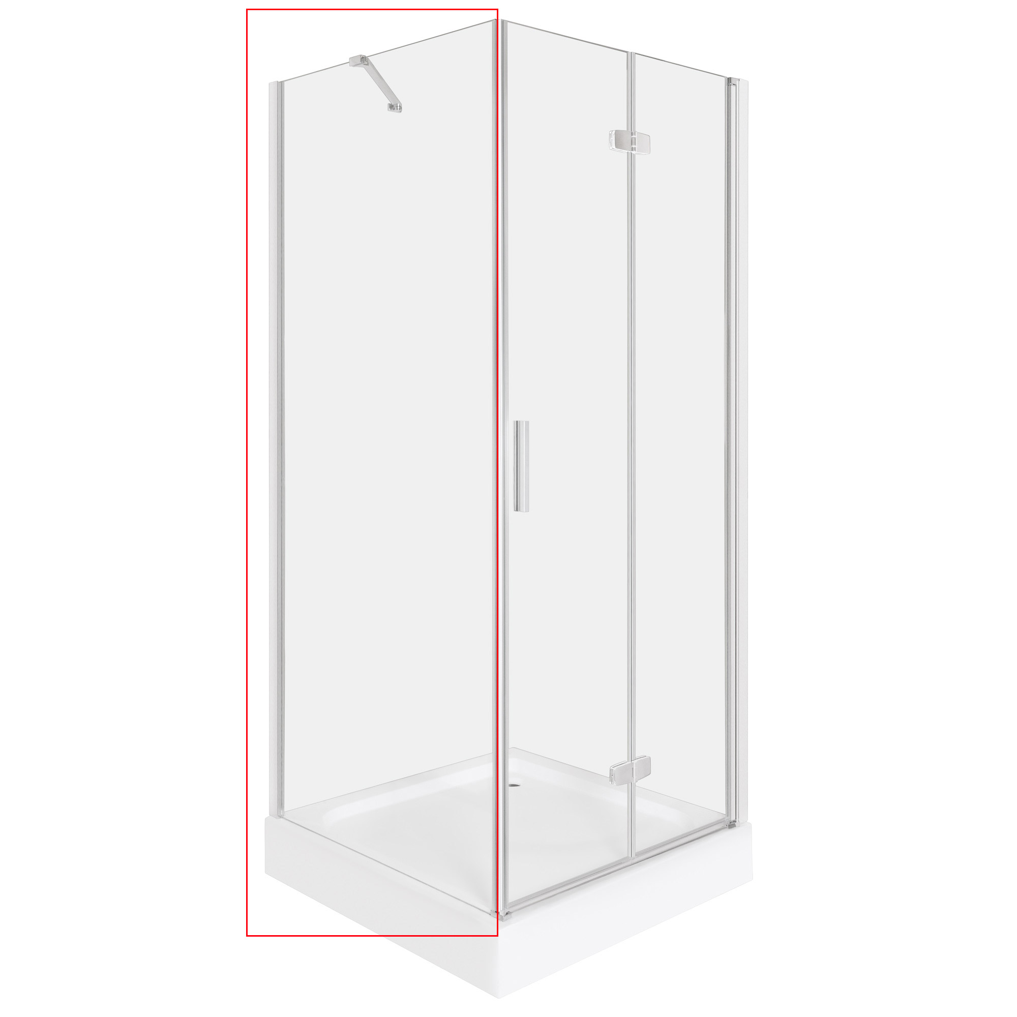 chrom/transparent - bez vaničky