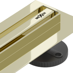 Odtokový žlab Mexen Flat 360 SLIM + sifon Gold 80 cm