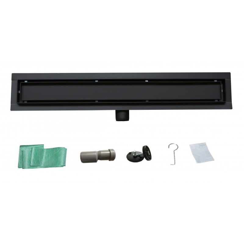 Odtokový žlab nízký MEXEN FLAT BLACK 100 cm - vzor G08 - Obrázek 2