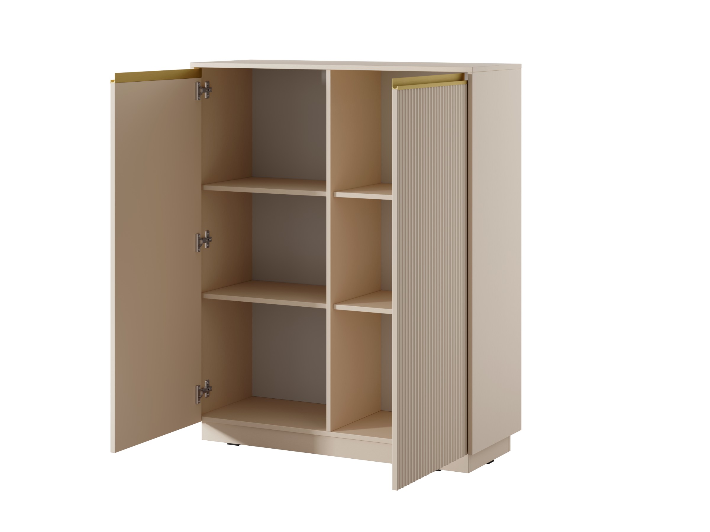 Piaski Komoda Royal II 104 cm KW béžová/zlatá - Obrázek 2