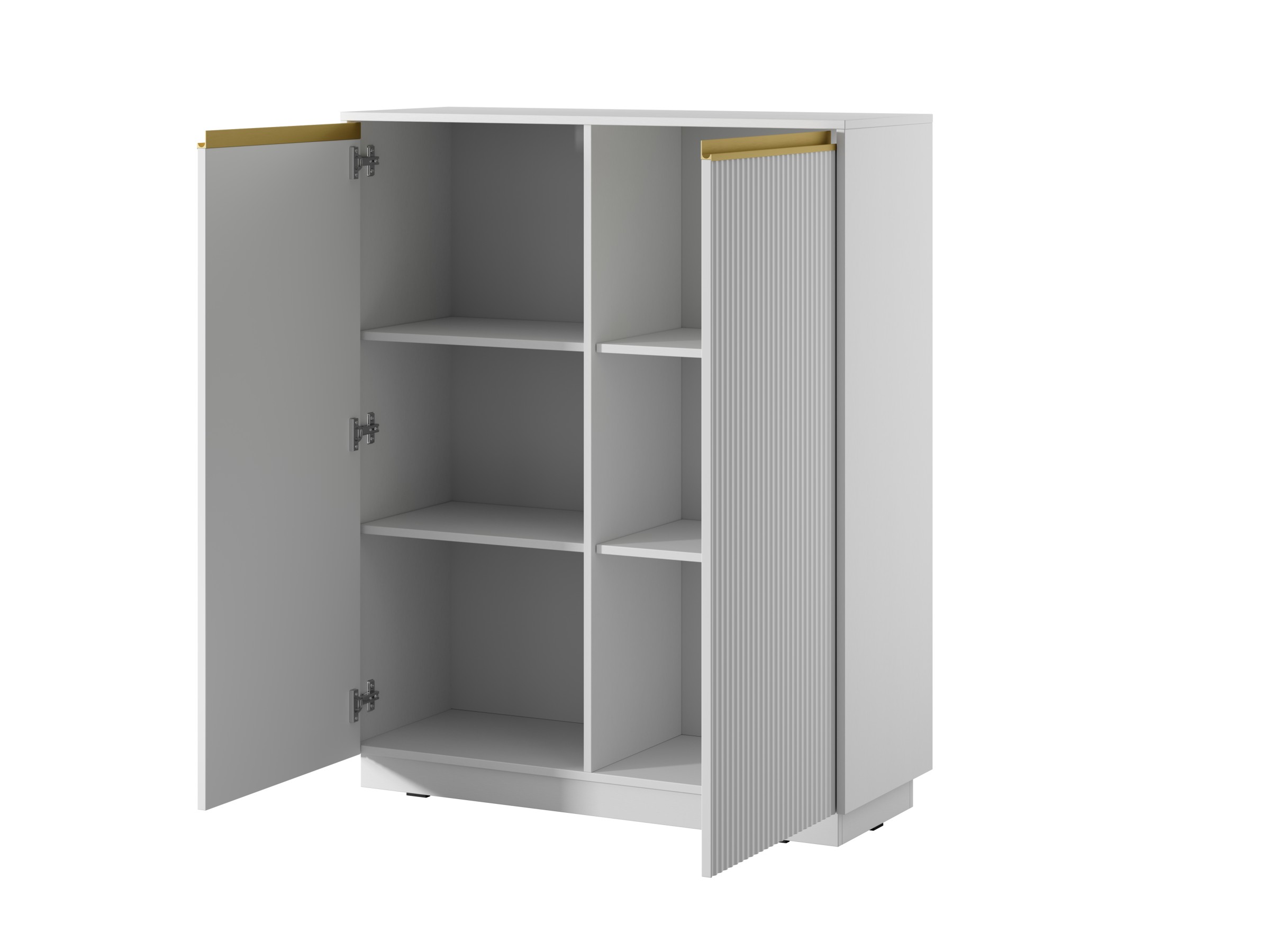 Piaski Komoda Royal II 104 cm KW bílá/zlatá - Obrázek 2
