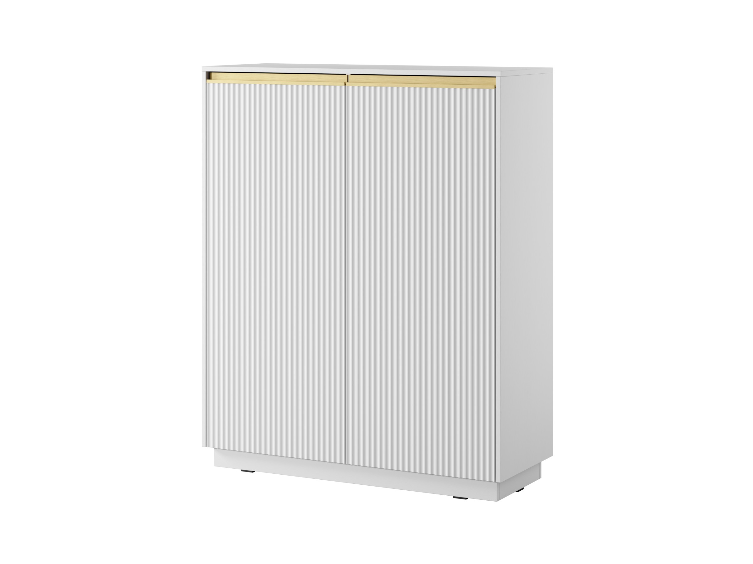 Piaski Komoda Royal II 104 cm KW bílá/zlatá