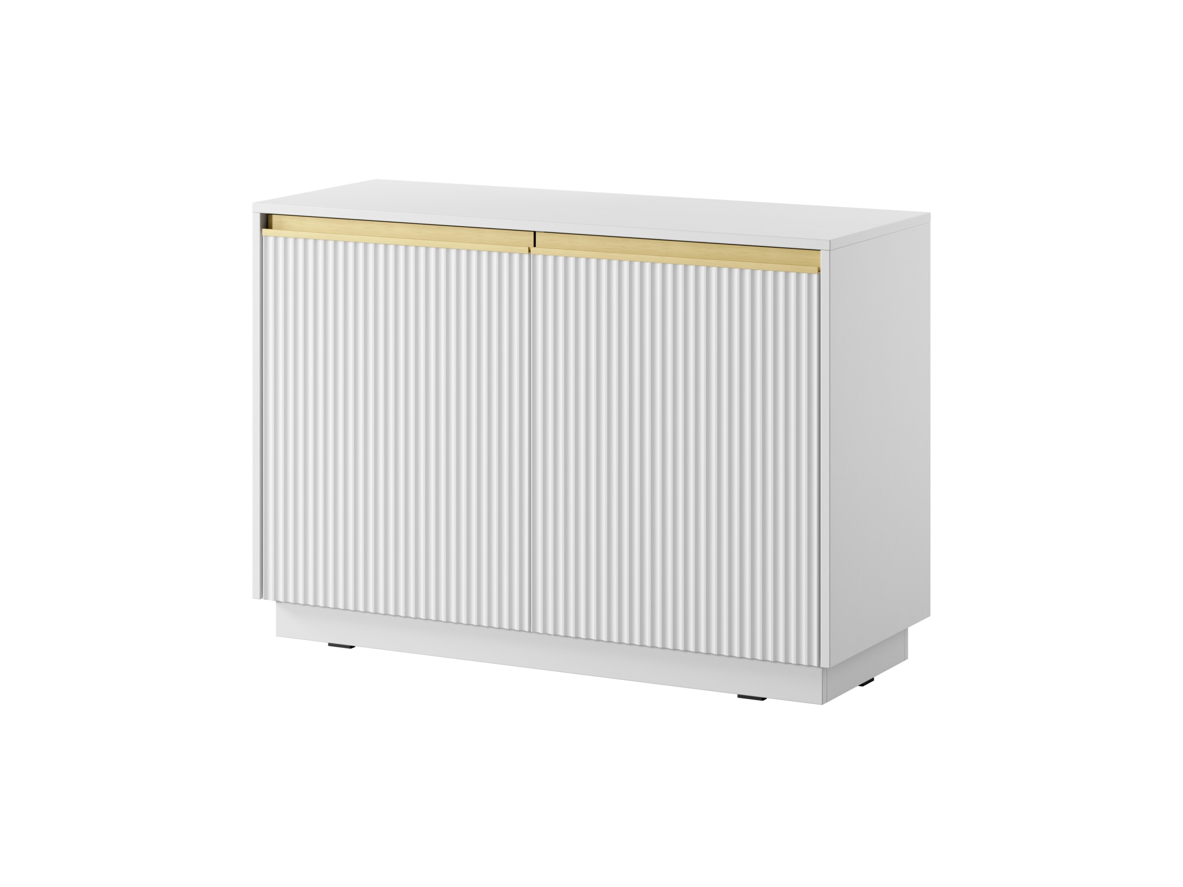 Piaski Komoda Royal II 104 cm bílá/zlatá