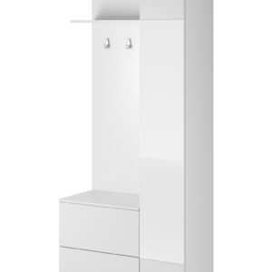 Piaski Předsíňová stěna Green 90 cm bílá