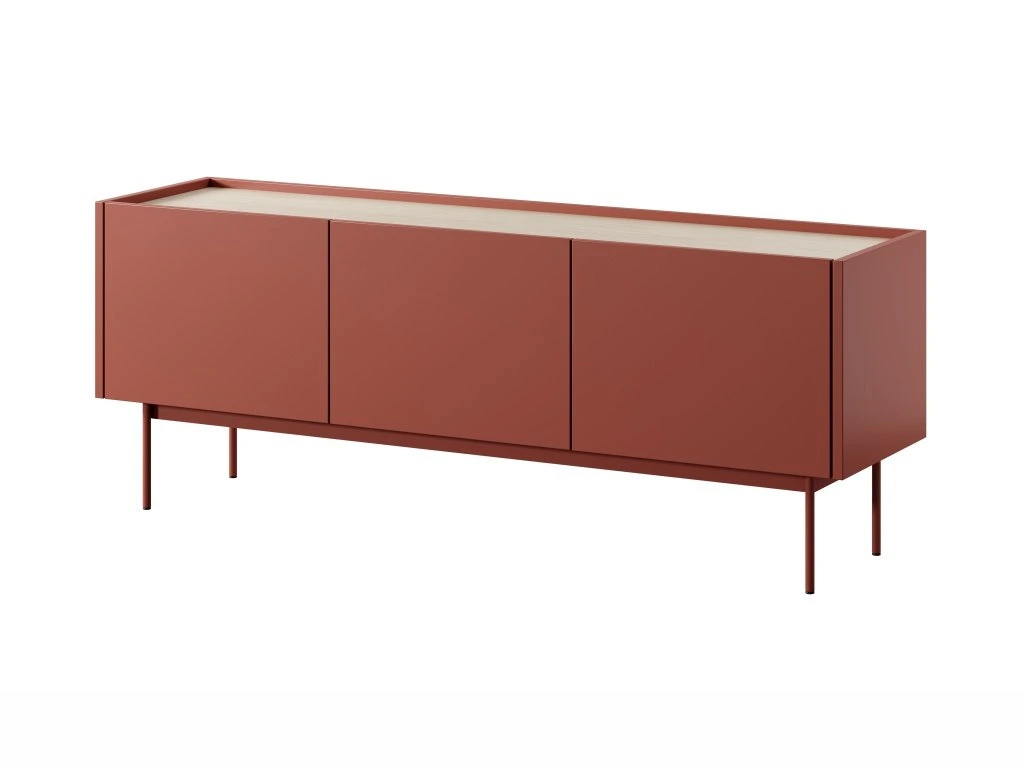 Piaski TV stolek Color 144 červený/dub linea