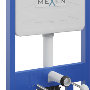 Podomítkový WC rám MEXEN FENIX SLIM 8 cm modrý