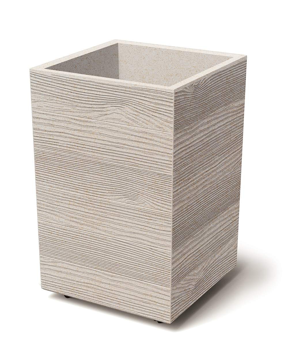Prosperplast Květináč MADERAN SQUARE HIGH ECO WOOD 38