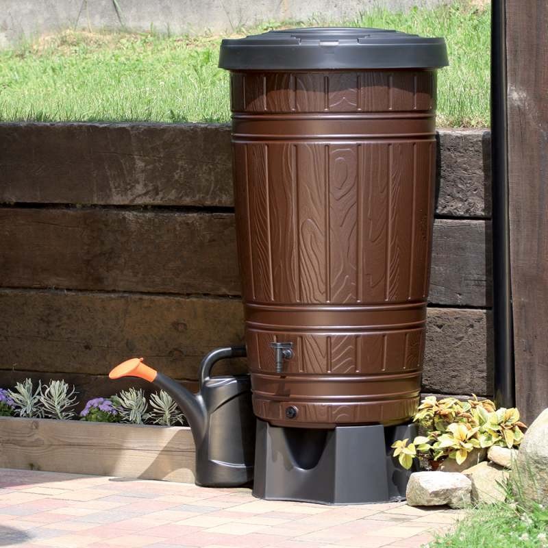 Prosperplast Sud na dešťovou vodu WOODMAN černý 265l - Obrázek 2