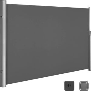 SONGMICS Boční markýza Orrine 160x400 cm tmavě šedá
