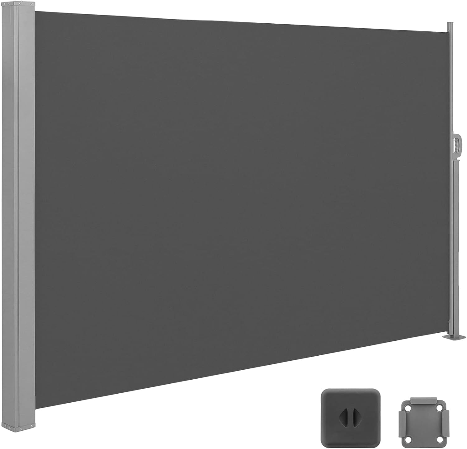 SONGMICS Boční markýza zatahovací tmavě šedá 160x300 cm - Obrázek 2