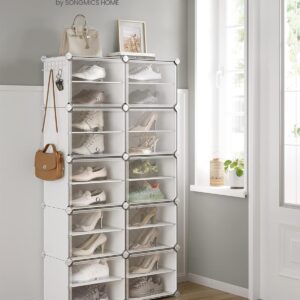 SONGMICS Modulární botník 10 boxů 83 x 156 x 32 cm bílá