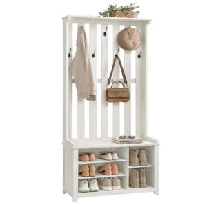 SONGMICS Předsíňový věšák Noriss 81 cm bílý