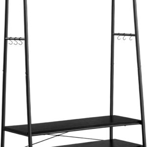 SONGMICS Stojan na oblečení Vasagle COUPE 100 cm ebenově černý