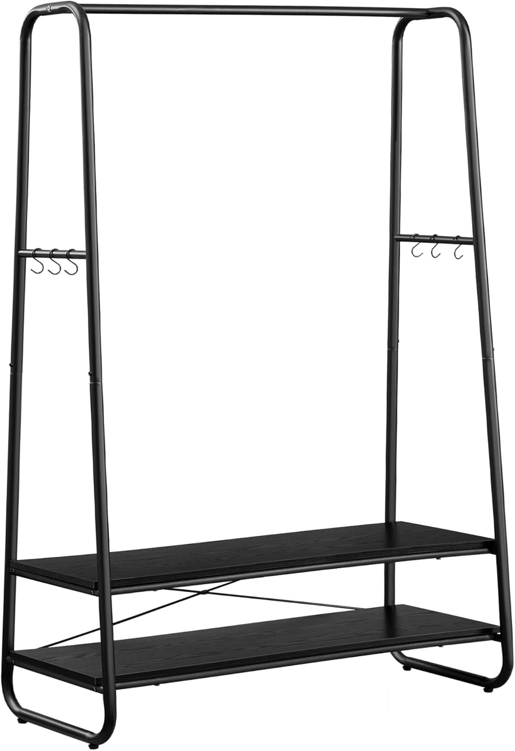 SONGMICS Stojan na oblečení Vasagle COUPE 100 cm ebenově černý
