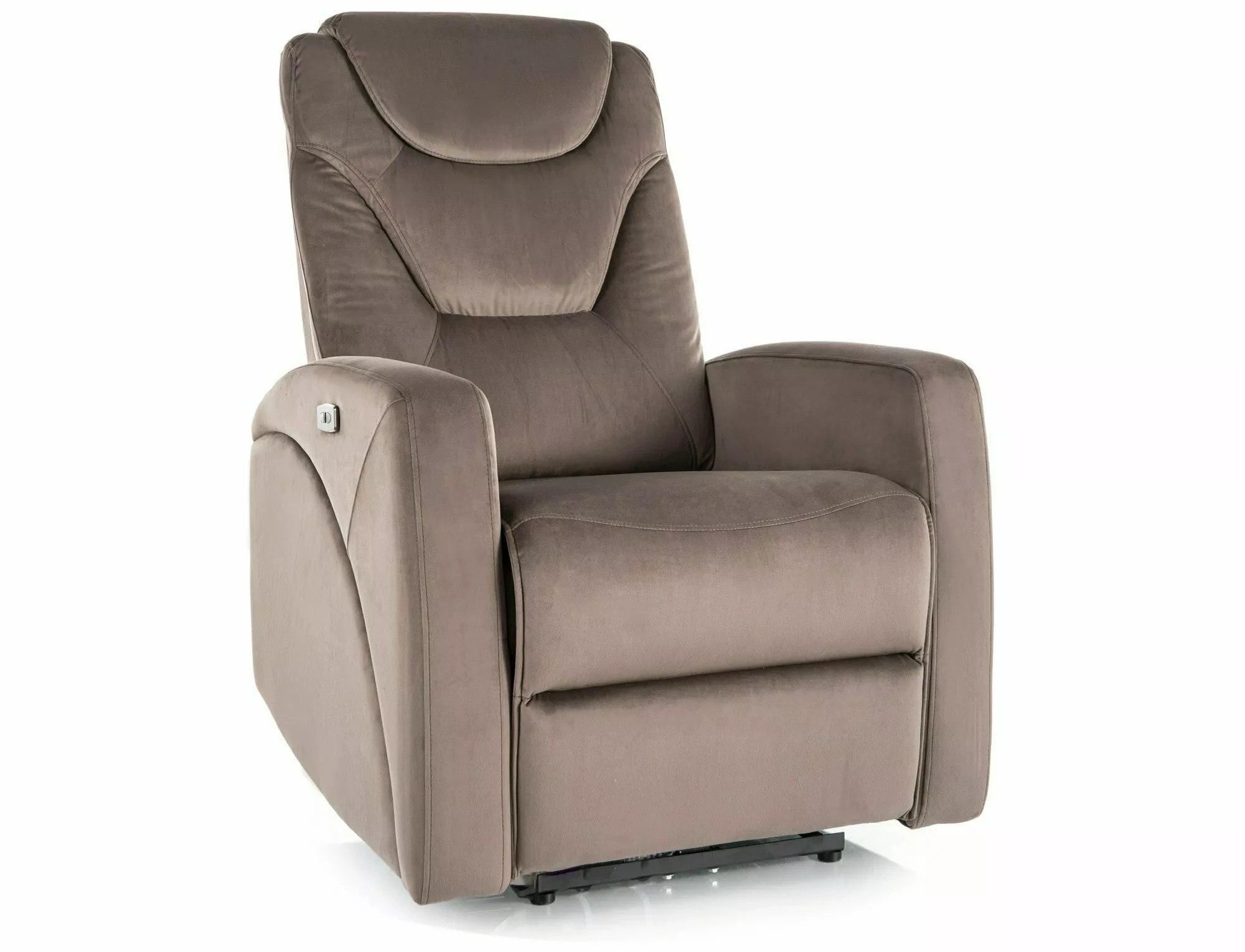 Signal Elektrické polohovací křeslo KRONOS Velvet cappuccino