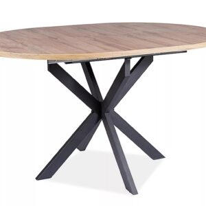 Signal Jídelní rozkládací stůl Gaston 100/135 cm dub Artisan/černý