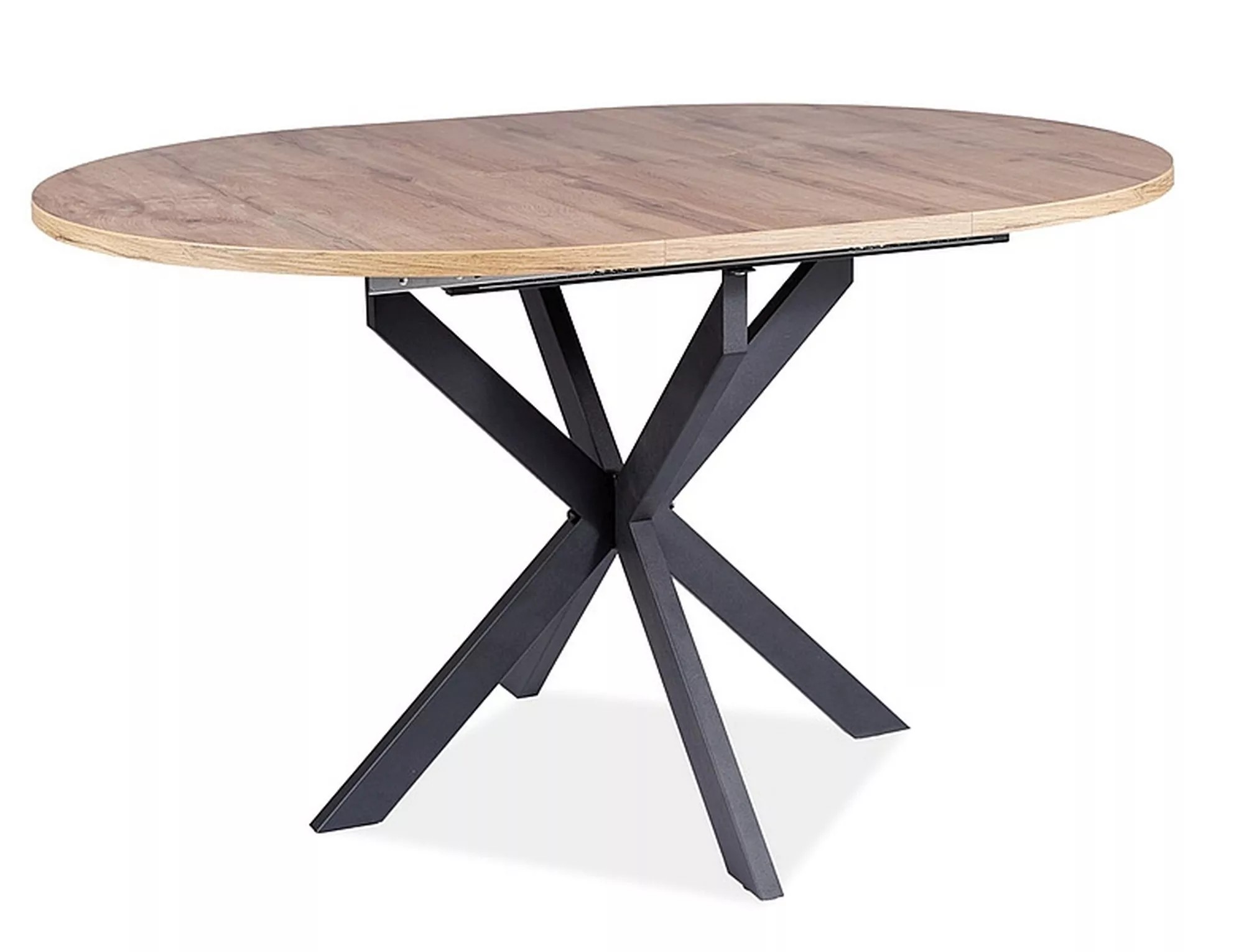 Signal Jídelní rozkládací stůl Gaston 100/135 cm dub Artisan/černý