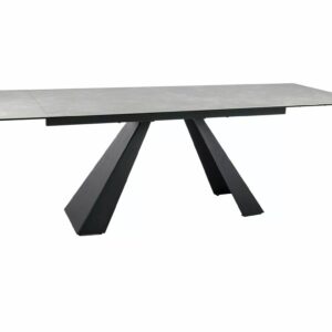 Signal Jídelní rozkládací stůl Salvadore 160/240 cm keramika černý/béžový