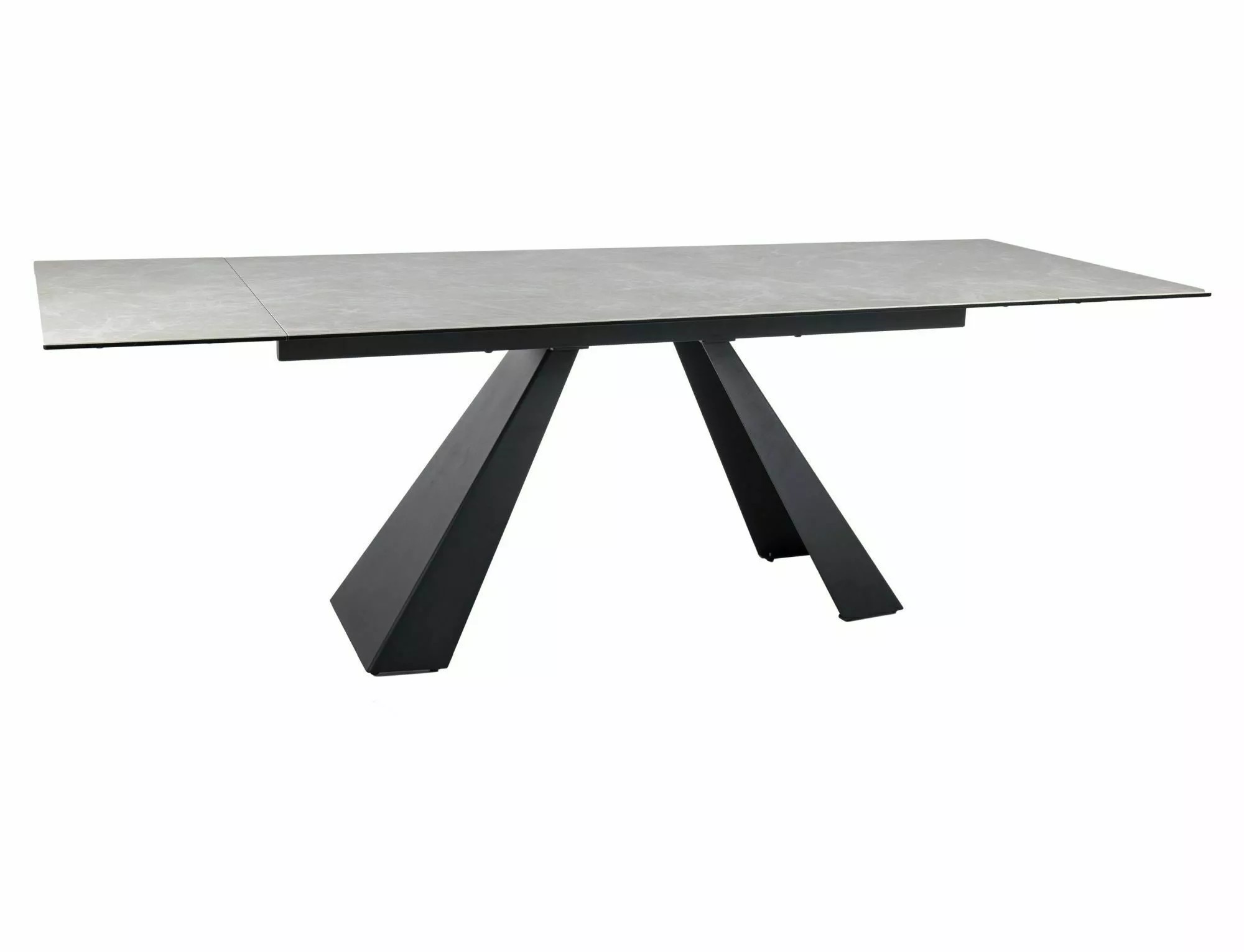 Signal Jídelní rozkládací stůl Salvadore 160/240 cm keramika černý/béžový