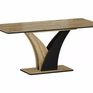 Signal Jídelní rozkládací stůl Vento 120/160 cm dub Artisan/černý