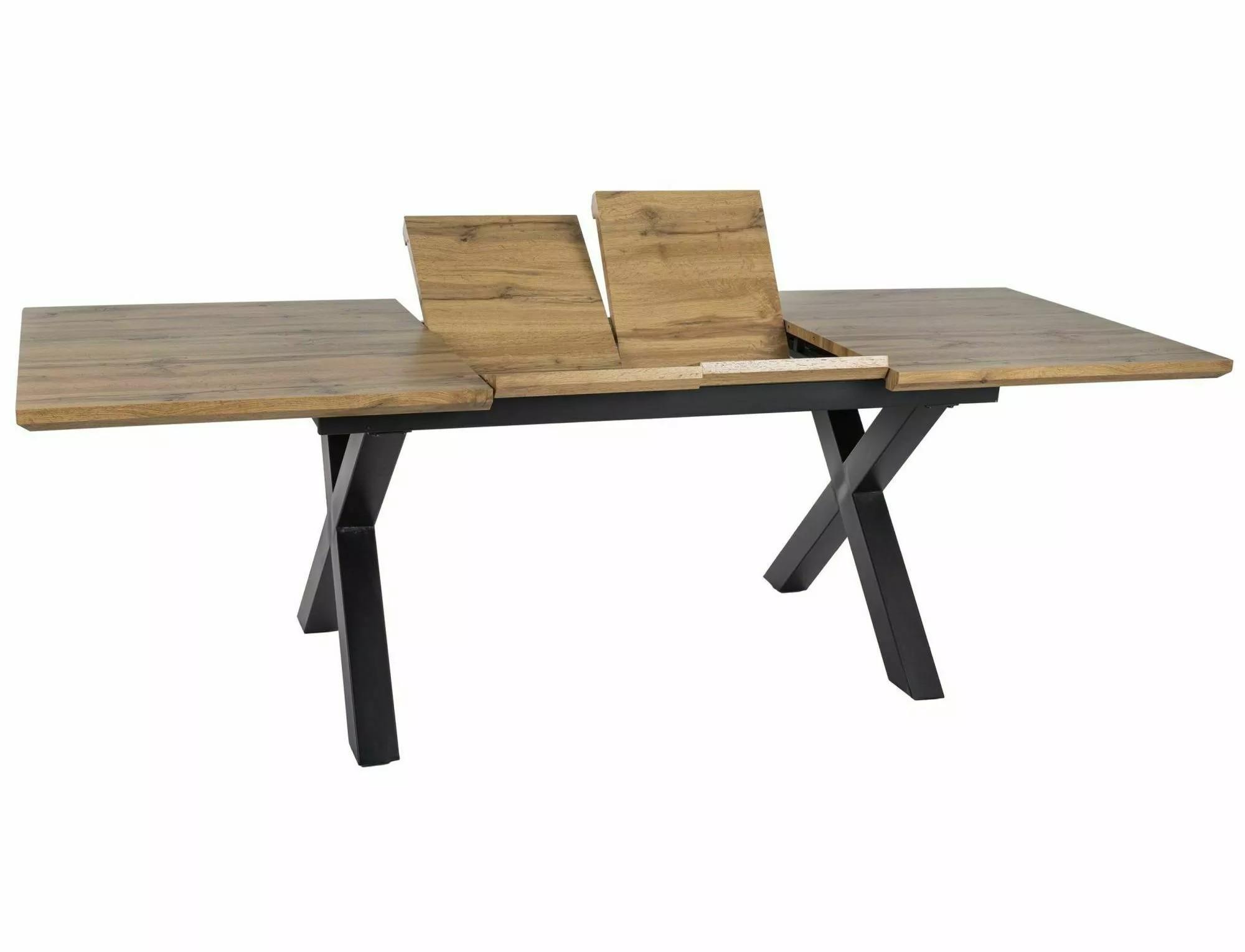 Signal Jídelní rozkládací stůl Xaviero 160/240 cm dub artisan/černý