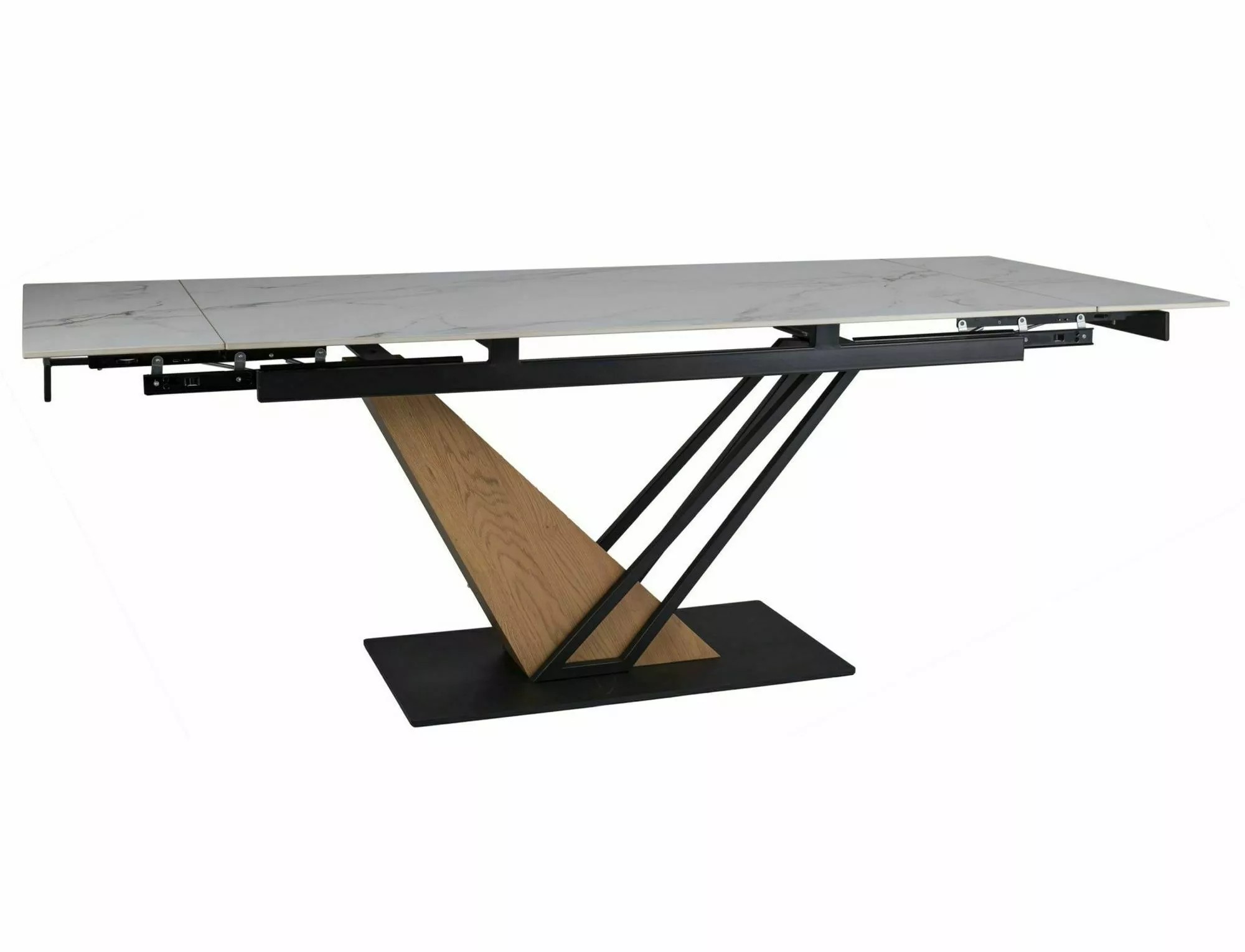 Signal Rozkládací jídelní stůl Genesis 180/240 cm bílý/dub přírodní