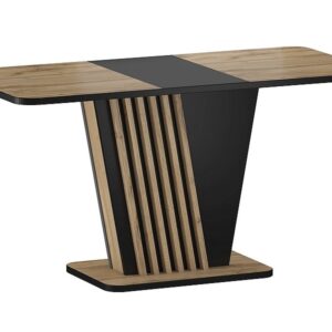 Signal Rozkládací jídelní stůl Nevio 125/170 cm dub artisan/černý