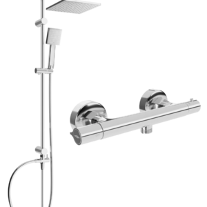 Sprchový set MEXEN Tord - termostatická sprchová baterie Slim chrom