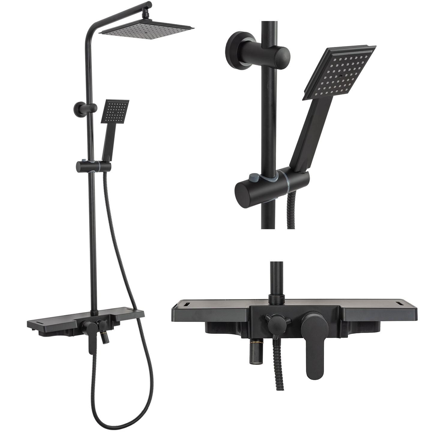 Sprchový set Rea Bravo Black