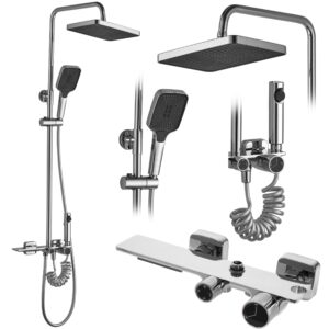 Sprchový set Rea Helix chrom - vanová baterie
