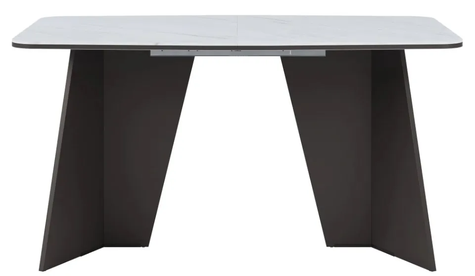 Szynaka Jídelní rozkládací stůl Monza 156/206 cm černý/mramor
