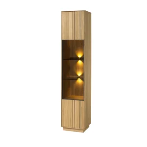 Szynaka Vitrína s LED osvětlením Join 40 cm z masivu dub přírodní