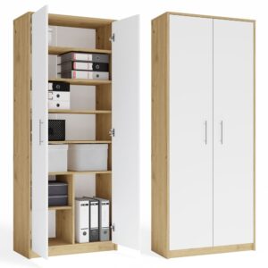 TP Living Kancelářská knihovna Oliv 2D dub Artisan/bílá