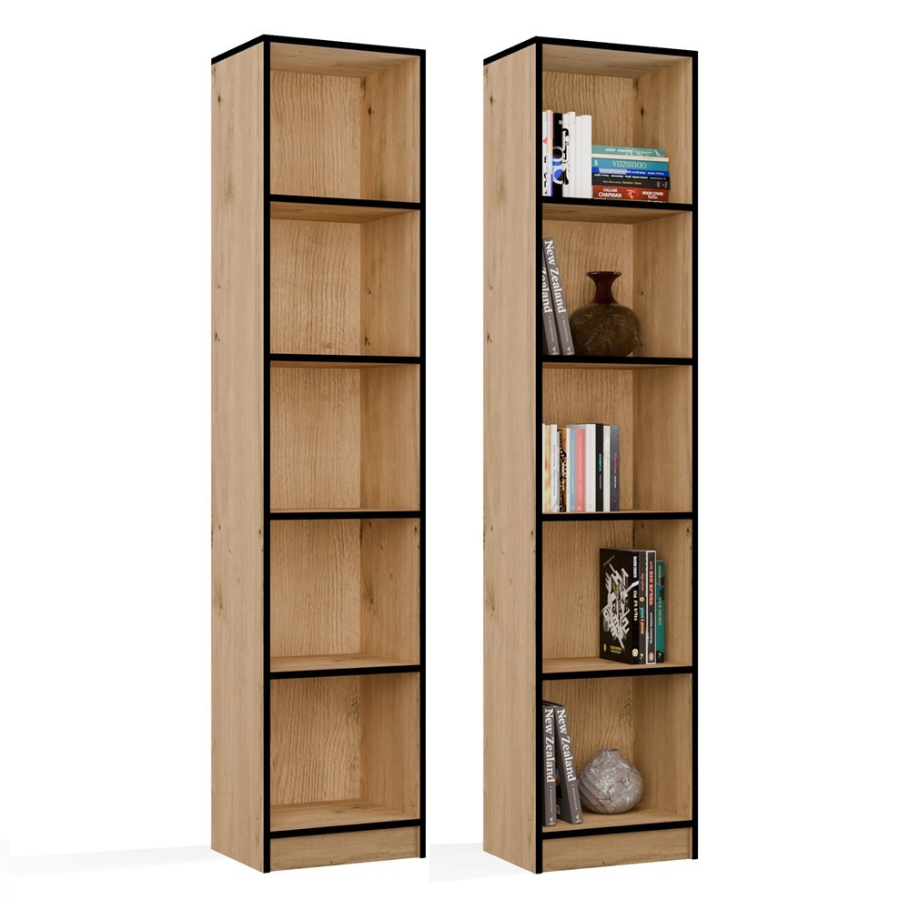 TP Living Knihovna R40 40 cm dub Artisan/černá - Obrázek 2