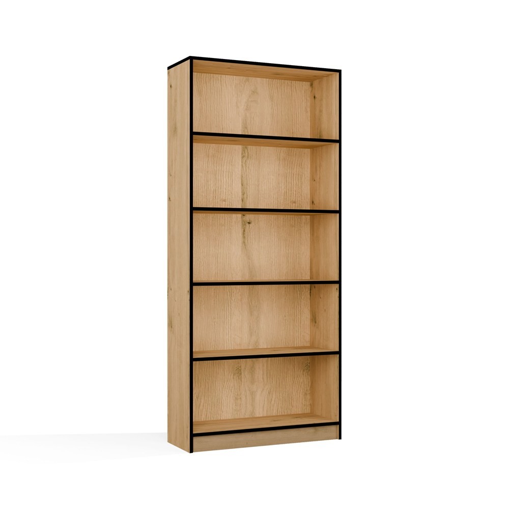TP Living Knihovna R80 80 cm dub Artisan/černá