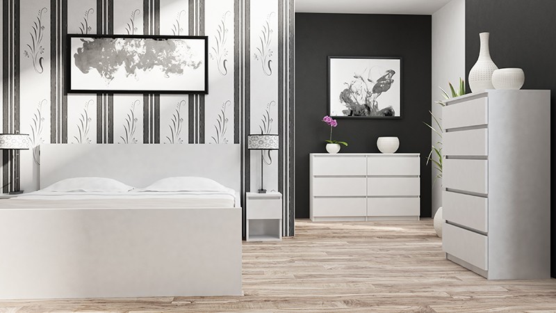 TP Living Komoda MALWA M4 bílá - Obrázek 2