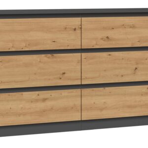 TP Living Komoda MALWA M6 140 dub artisan/antracit