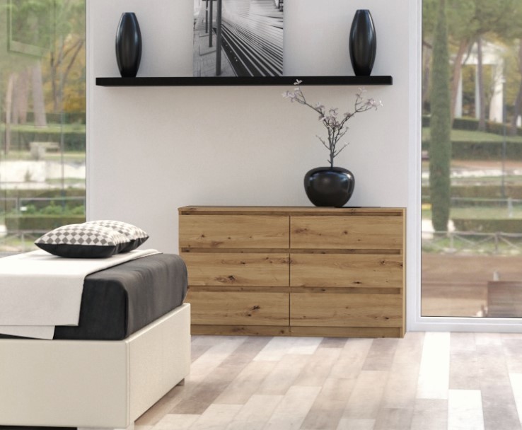TP Living Komoda Malwa 140 cm - dub artisan - Obrázek 2