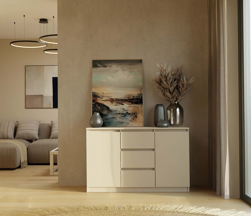 TP Living Komoda Malwa 2D3S 120 cm kašmírová - Obrázek 2
