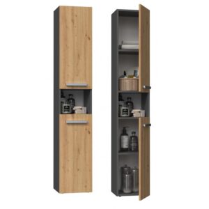 TP Living Koupelnová skříňka NEL I antracit/dub artisan