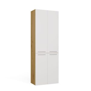 TP Living Koupelnová skříňka s 2 koši na prádlo NEL 2K DD bílá/dub Artisan