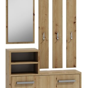 TP Living Předsíňová stěna Artisan B hnědá