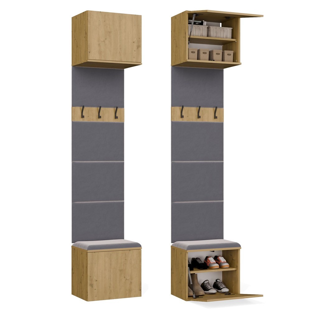 TP Living Předsíňová stěna HAGA 1W 50 cm dub Artisan - Obrázek 2